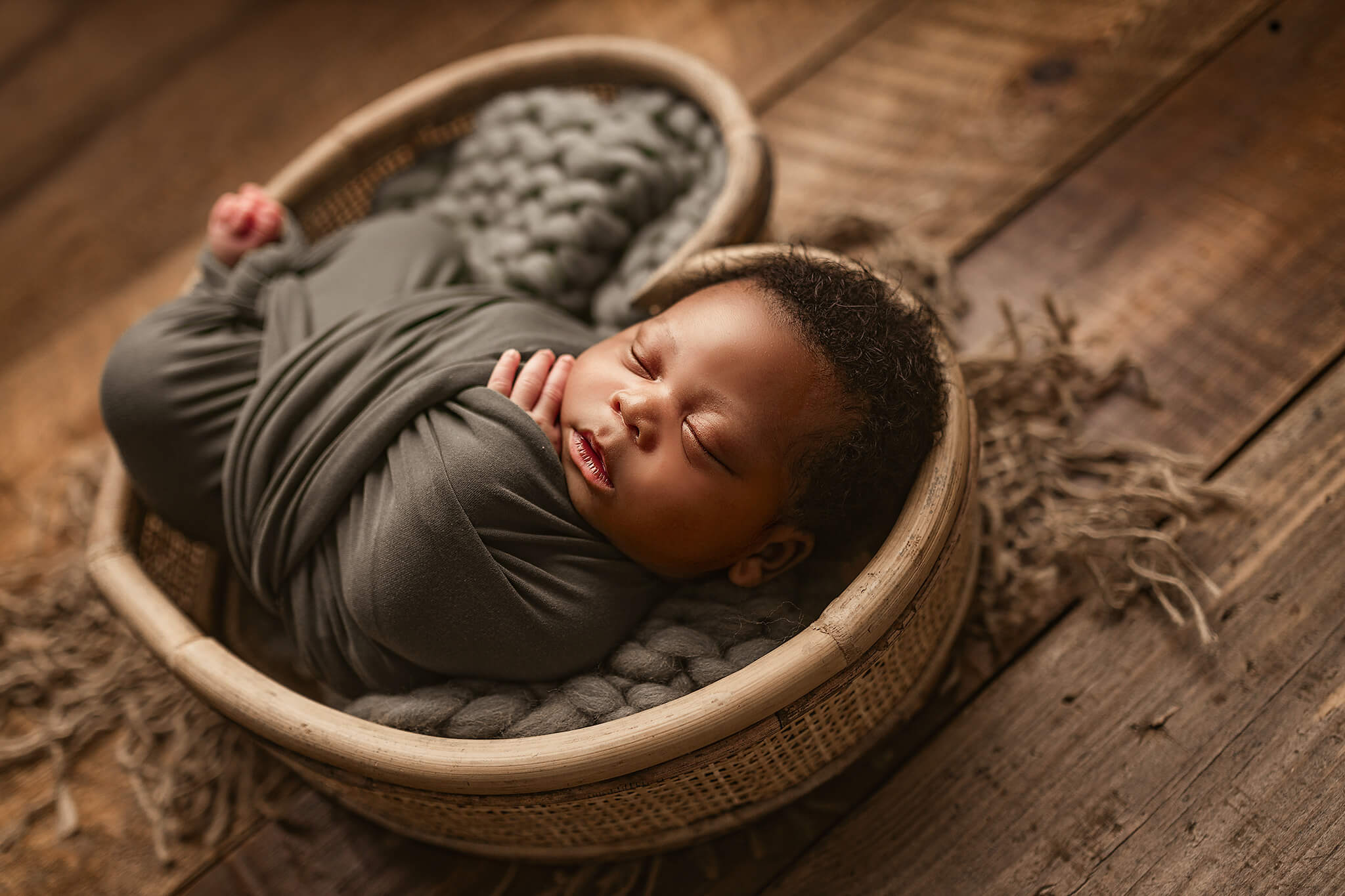 baby boy newborn session after an Atlanta water brith